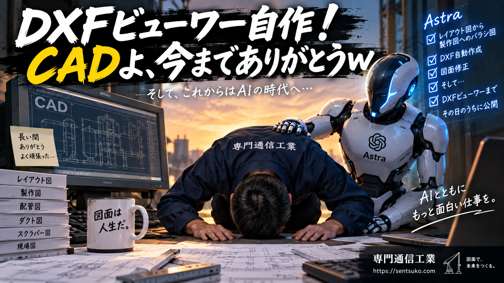 DXFビューワー自作!CADよ、今までありがとうw